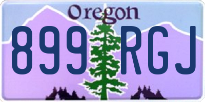OR license plate 899RGJ