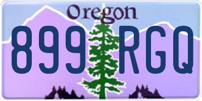 OR license plate 899RGQ