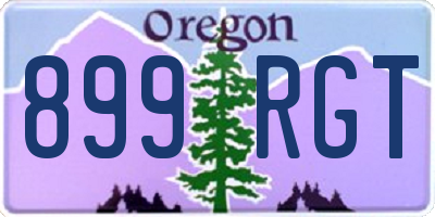 OR license plate 899RGT