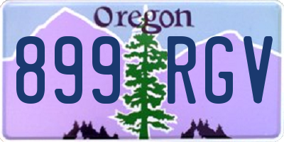 OR license plate 899RGV