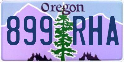 OR license plate 899RHA