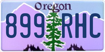 OR license plate 899RHC