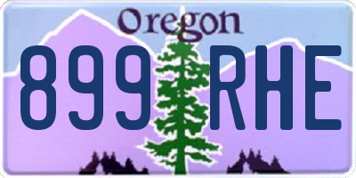 OR license plate 899RHE