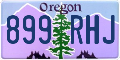 OR license plate 899RHJ