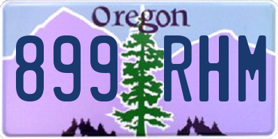 OR license plate 899RHM