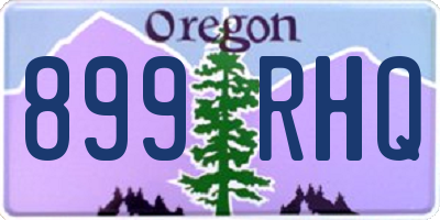 OR license plate 899RHQ