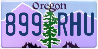 OR license plate 899RHU