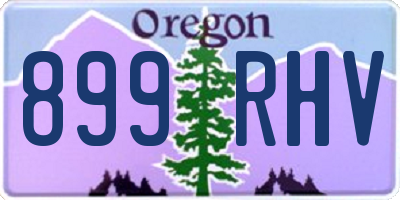 OR license plate 899RHV