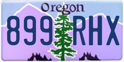 OR license plate 899RHX