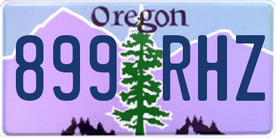 OR license plate 899RHZ