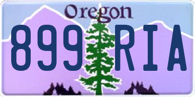 OR license plate 899RIA