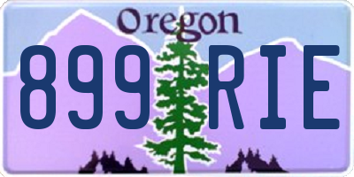 OR license plate 899RIE