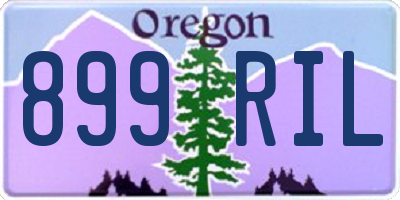 OR license plate 899RIL