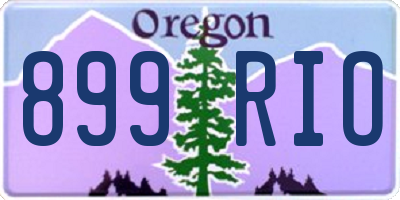 OR license plate 899RIO