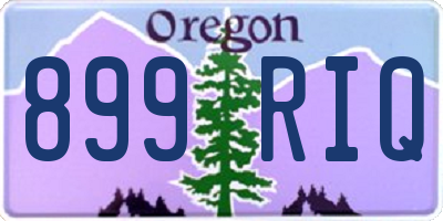 OR license plate 899RIQ