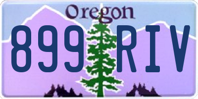 OR license plate 899RIV