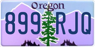 OR license plate 899RJQ