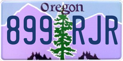 OR license plate 899RJR