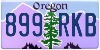 OR license plate 899RKB