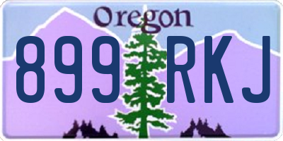 OR license plate 899RKJ