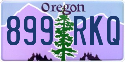OR license plate 899RKQ
