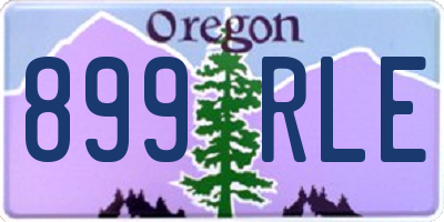 OR license plate 899RLE