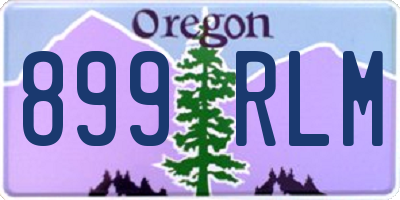 OR license plate 899RLM
