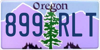 OR license plate 899RLT