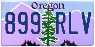 OR license plate 899RLV