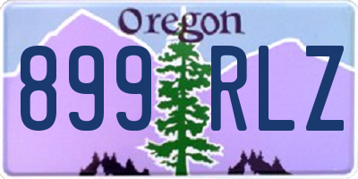 OR license plate 899RLZ