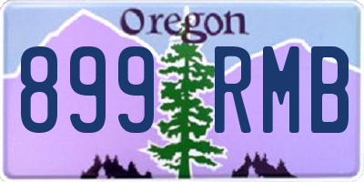 OR license plate 899RMB