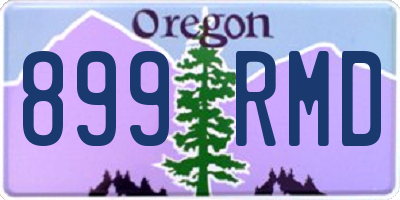 OR license plate 899RMD