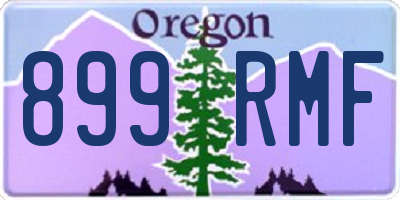 OR license plate 899RMF