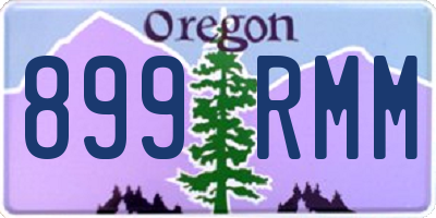 OR license plate 899RMM