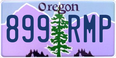 OR license plate 899RMP