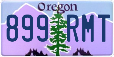 OR license plate 899RMT