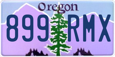 OR license plate 899RMX