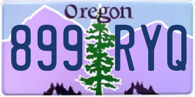 OR license plate 899RYQ