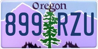 OR license plate 899RZU