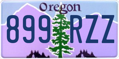 OR license plate 899RZZ