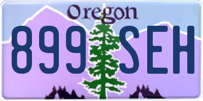 OR license plate 899SEH