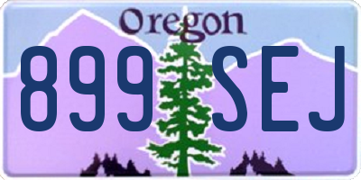 OR license plate 899SEJ