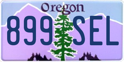 OR license plate 899SEL