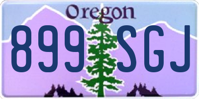 OR license plate 899SGJ