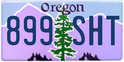OR license plate 899SHT