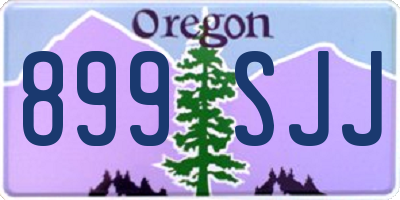 OR license plate 899SJJ