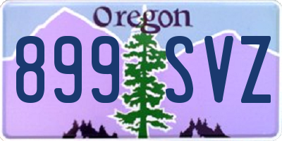 OR license plate 899SVZ