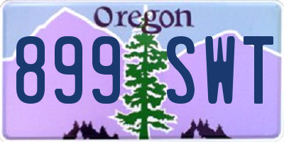 OR license plate 899SWT