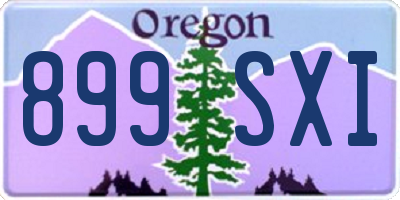 OR license plate 899SXI