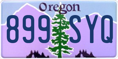 OR license plate 899SYQ
